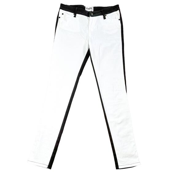 Y2K Black and White Pants Vintage Pants - Picture 1 of 5